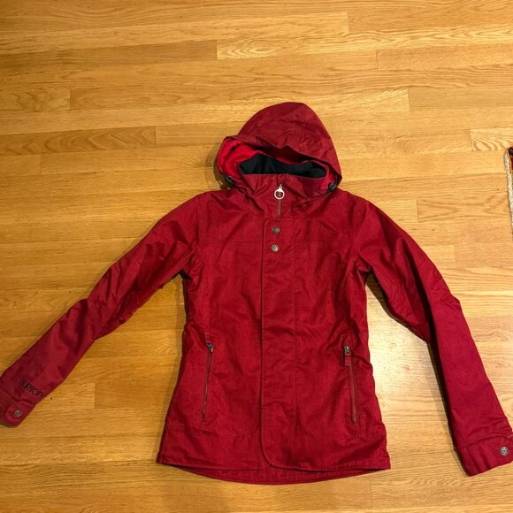 Burton Dry Ride Red Women's Snowboard Jacket - Small - Picture 1 of 2